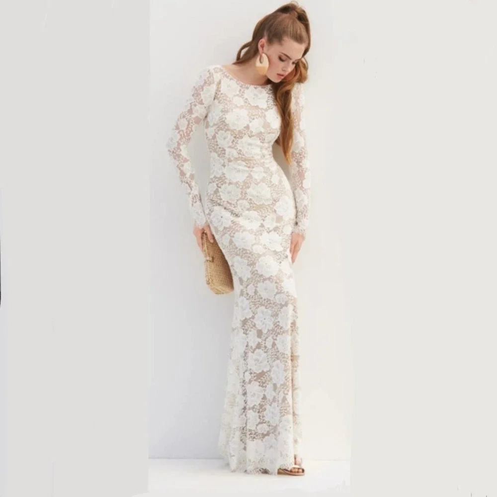 By Watters NWT Lace Long Sleeve Wedding Dress 10 - Picture 1 of 13